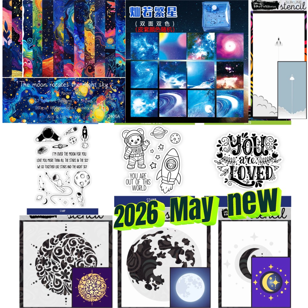 Planet series spacecraft clear - огляд і ціна Clear Silicone Stamps For Card Making