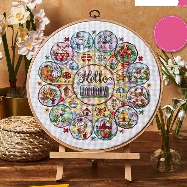 [CC4270 - Happy Year]  DIY Sta - огляд і ціна Cross Stitch Stamped Kits Beginners