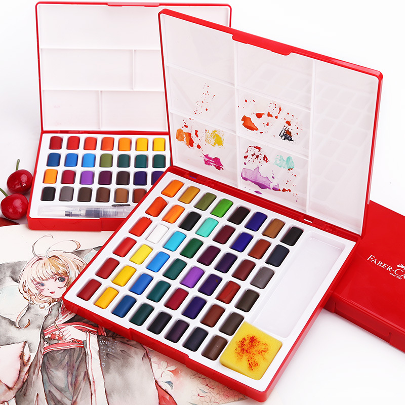 24/36/48 Colors Solid Watercol - огляд і ціна Watercolor Paint Set Solid Pigment