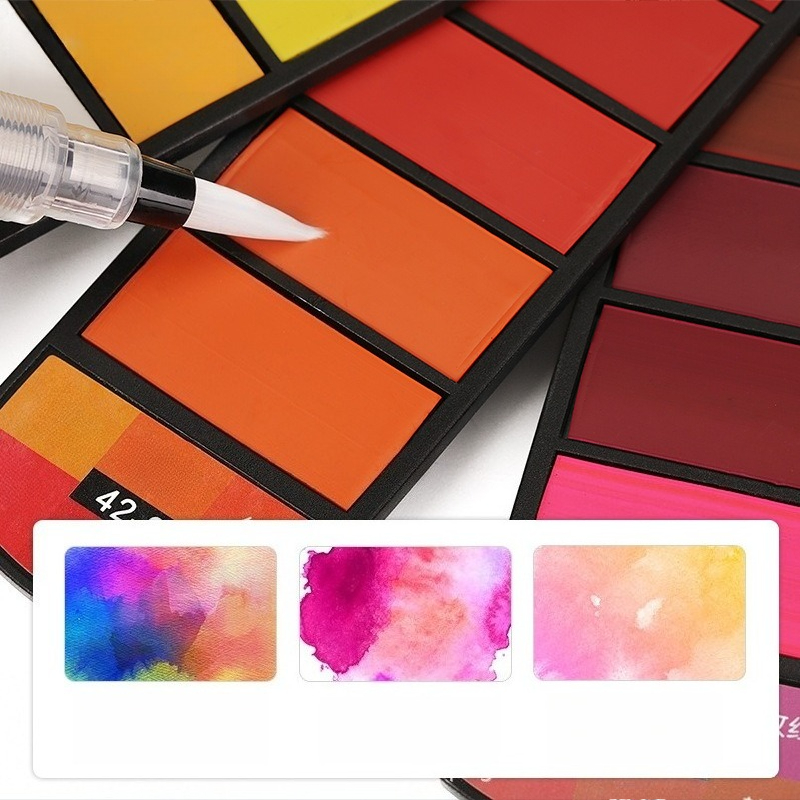 18 Colors Solid Watercolor Pai - огляд і ціна Watercolor Paint Set Solid Pigment